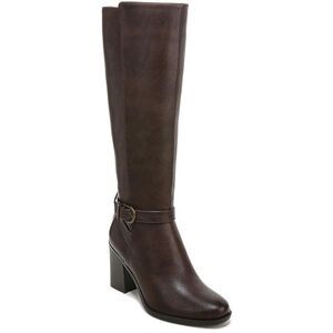 Naturalizer Womens Joslynn Brown Faux Leather Tall Knee-High Boots Shoes NWT